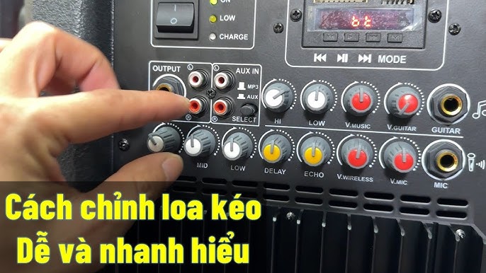 chỉnh nhạc loa kéo